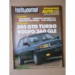 Auto-Journal n°19-83, Volvo 360 GLE, Peugeot 505 GTD, Talbot Sport Samba, Chipie, Jaguar XJS, Alfetta GTV 6 Production