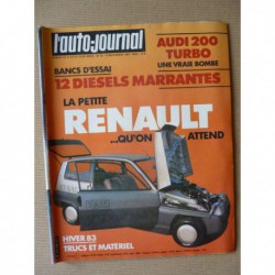 Auto-Journal n°20-83, Audi 200 Turbo, Alfetta TD, Audi 80 TD, BMW 524 TDA, Citroën 19 TRD, Peugeot 505 GTD, Fuego TD