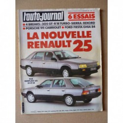 Auto-Journal n°21-83, Porsche 911 Carrera, Ford Fiesta Ghia. Break Ford Sierra, Opel Rekord, Peugeot 305GT, Renault 18
