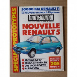 Auto-Journal n°07-84, Peugeot 205 Turbo 16, Renault 11 TXE, Fiat Ritmo Smeraldo