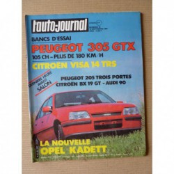Auto-Journal n°16-84, Peugeot 305 GTX, Citroën Visa 15 TRS, Chevrolet Ramaro Bertone, François Castaing