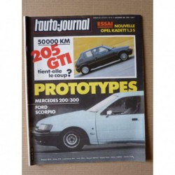 Auto-Journal n°19-84, Peugeot 205 GTI 1.6 105ch, Opel Kadett GL, Nissan Vanette, Toyota Model F, Prairie, Renault Espace