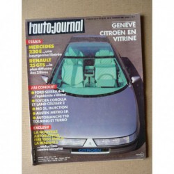 Auto-Journal n°05-85, Mercedes 230E, Renault 25 GTS, Autobianchi Y10 Fire, Toyota Corolla 1300DX 1600GT, BMW 635 CSI