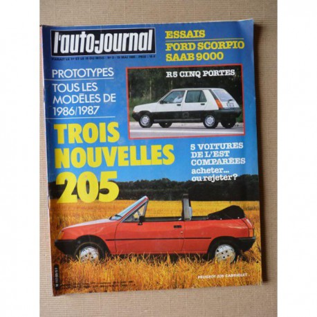 Auto-Journal n°09-85, Ford Scorpio 2.0i, Saab 9000 Turbo 16, Yugo 55L, Polski 125PX, Skoda 130R, Lada 2107, 1500 Polonez
