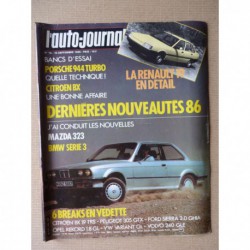 Auto-Journal n°16-85, Porsche 944 Turbo, Citroën BX base. Break BX 19 TRS, Sierra, Rekord, 305 GTX, 240 GLE, Variant GL