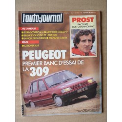 Auto-Journal n°18-85, Peugeot 309 GR et GT, Rover 213S, Alpina C2 et B10, Peugeot 309, Alain Prost