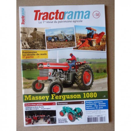 Tractorama n°58, Massey Ferguson 1080, le maïs, Damien Éric Bailly, Le Duvant de Bougival
