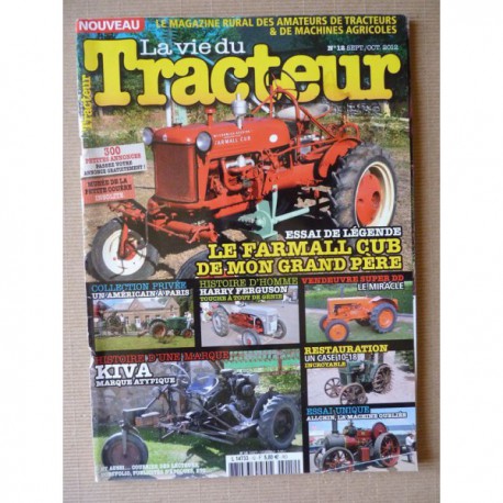 La Vie du Tracteur n°12, McCormick Farmall Cub, Allchin Knapp 3858, Kiva, Harry Ferguson, Case 10-18, Vendeuvre Super DD