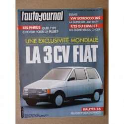 Auto-Journal n°01-86, Volkswagen Scirocco GTX 16S, Opel Kadett GL, Renault Express, Citroën C15, Peugeot 205 Multi