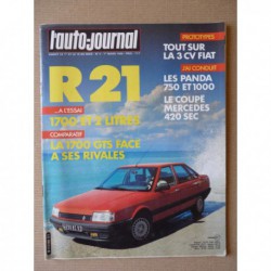 Auto-Journal n°04-86, Renault 21 RX et GTS, Peugeot 104 Style Z, Peugeot 205 XE