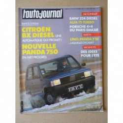 Auto-Journal n°06-86, Citroën BX 19 TRD auto, Fiat Panda 750L, Panda 1000S, Uno 45, Autobianchi Y10, Valt 6x6 amphibie