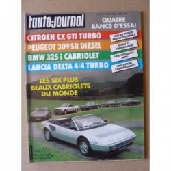 Auto-Journal n°13-86, Peugeot 309 SRD, BMW 325i cabriolet, Citroën CX 25 GTI Turbo 2, Lancia Delta HF 4WD
