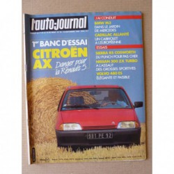 Auto-Journal n°16-86, Citroën AX 11 TRE, Ford Sierra RS Cosworth, Nissan 300ZX Turbo, Volvo 480ES, Pontiac Fiero GT