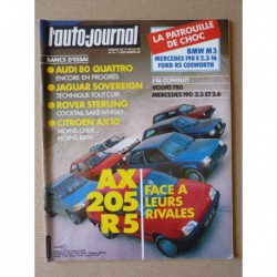 Auto-Journal n°19-86, Citroën AX 10 RE, Audi 80 Quattro, Rover 825i Sterling, Jaguar Sovereign, BMW M3
