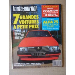 Auto-Journal n°09-87, Alfa Romeo 75 Twin Spark, Nissan Sunny 1.6 SLX, Renault 21 TXE auto