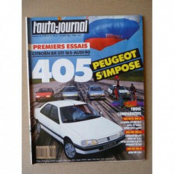 Auto-Journal n°11-87, Citroën BX GTI 16s, Peugeot 405 Mi16, 405 SRI, 405 GR