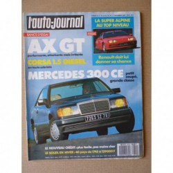 Auto-Journal n°19-87, Mercedes 300 CE, Opel Corsa Diesel, Citroën AX GT, Alpine V6 Turbo