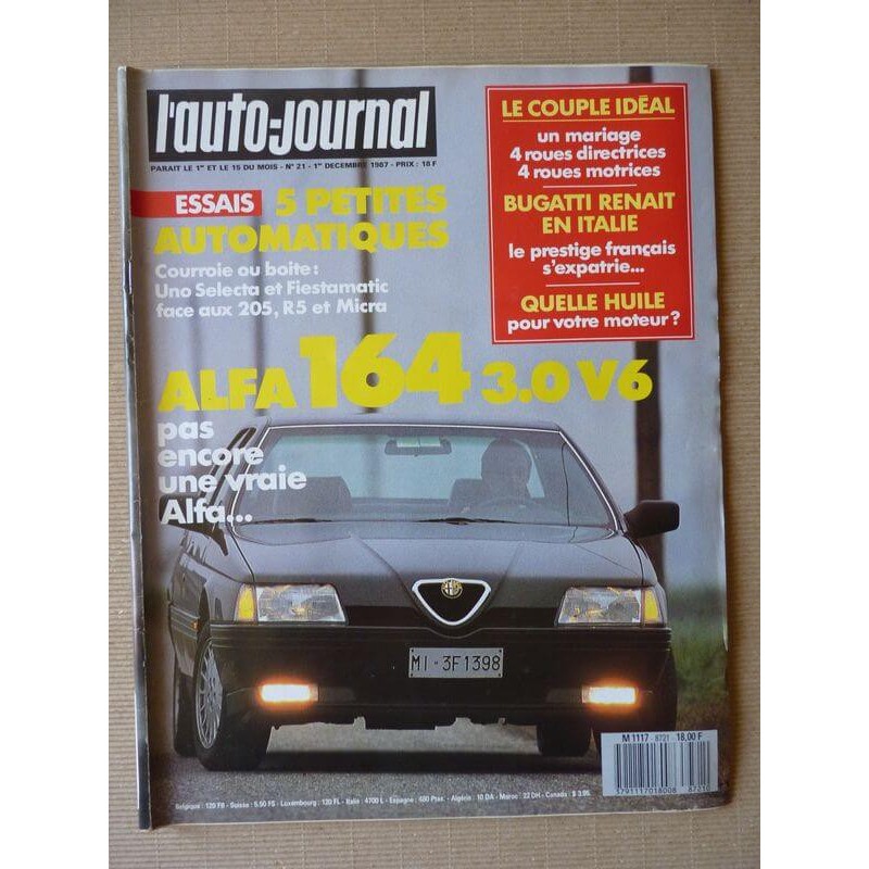 Auto-Journal n°21-87, Alfa Romeo 164 V6 3.0, Teilhol Tangara