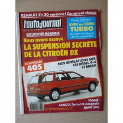 Auto-Journal n°22-87, Lancia Delta HF integrale, BMW 318i, Toutes les Renault 21