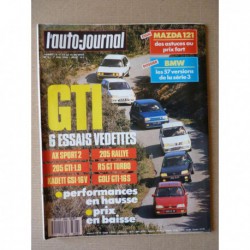 Auto-Journal n°08-88, Mazda 121, Renault 5 GT Turbo, Opel Kadett GS1 16V, Citroën AX Sport 2, Peugeot 205 Rallye, 205 GTI