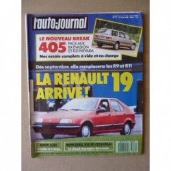 Auto-Journal n°11-88, Peugeot 405 SRD Break, BMW 520i, Mercedes 300D, Citroën BX Evasion, Renault 21 Nevada