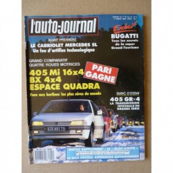 Auto-Journal n°04-89, Peugeot 405 GR x4, Honda NSX, Citroën BX 4x4, BMW 325i-X, Audi Coupé Quattro (B3), Opel Vectra 4x4
