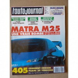 Auto-Journal n°07-89, Nissan Maxima, Toyota Celica Turbo 4WD, toutes les Peugeot 405, Chevrolet Corvette ZR-1