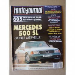Auto-Journal n°11-89, Chrysler LeBaron GTC, Renault 21 GSD, Lancia Y10 GT ie, Mercedes 500SL R129