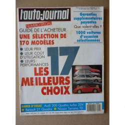 Auto-Journal n°18-89, Renault 21 TXI Quadra, Nissan Terrano TD, Audi 200 Quattro 20V, Jaguar XJ6