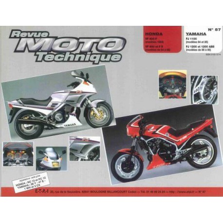 RMT Honda VF400, VF500 (83-85). Yamaha FJ1100, FJ1200 (84-85)