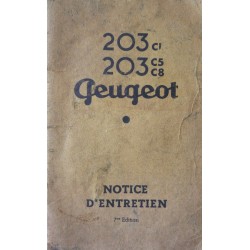 Notice d'entretien Peugeot 203 familiale, commerciale, fourgonnette, camionnette, ambulance (eBook)