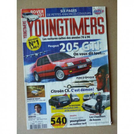 Youngtimers n°1, Peugeot 205 Gti, Honda CRX 1.6i-16, Porsche 944, Rover 2600S, Volvo 240 break