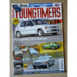 Youngtimers n°17, Peugeot 205 Rallye, Fiat X1/9 1300, Mercedes 450 SEL, Rover 827i Vitesse