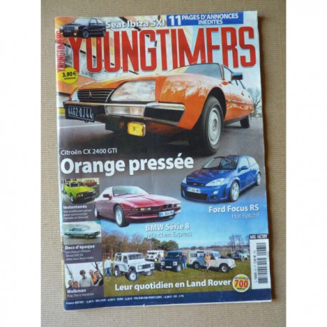 Youngtimers n°61, BMW Série 8 E31, Seat Ibiza SXI, Ford Focus RS, Citroën CX 2400 GTI, Land Rover Series III et Defender