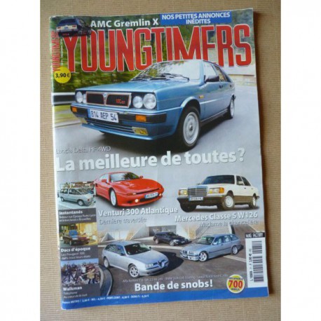 Youngtimers n°71, Mercedes w126 280SE, Lancia Delta HF 4WD, Venturi 300 Atlantique, AMC Gremlin X