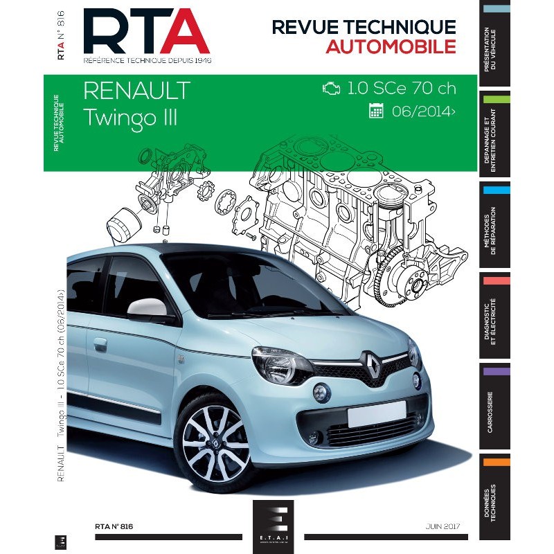 RTA Renault Twingo III 1.0 SCe 70ch