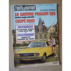 Auto-Journal n°13-71, Audi 100 Coupé S, Peugeot 304 berline cabriolet coupé, Alfa Romeo 2000, BMW 2500