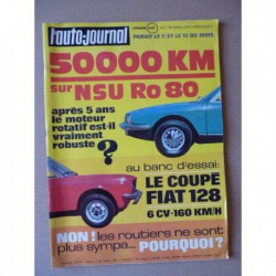 Auto-Journal n°7-72, Fiat 128 coupé SL, NSU Ro80, Monteil T500 2cv, Constructam Comet 6