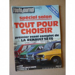 Auto-Journal n°17-72, Renault 12 TS, Renault 15 TL, Peugeot 304S