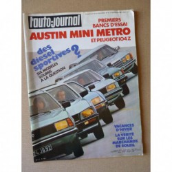 Auto-Journal n°19-80, Peugeot 104Z, Austin Mini Metro 1.3 HLS, Citroën CX 2500, Audi 100, Datsun Cédric