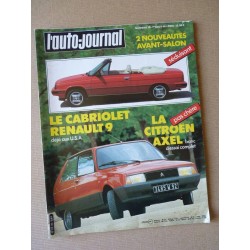 Auto-Journal n°13-84, Saab 900 Turbo 16S, Citroën Axel 12 TRS, BMW 635 Csi E24, Porsche 928S