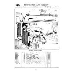 Ford 9N, catalogue de pièces