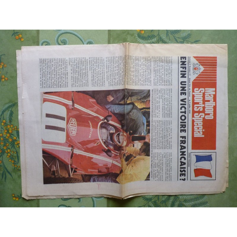 Malboro Sports Special Grand Prix de France 1974, catalogue brochure journal