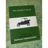 The Model T Ford, Profile Publication n°13, catalogue brochure dépliant