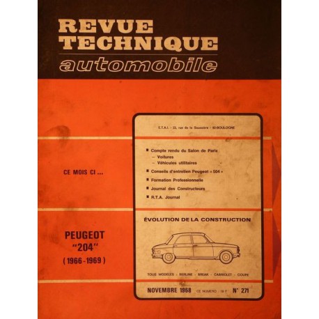 RTA Peugeot 204 de 1966-69