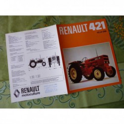 Renault 421, catalogue brochure dépliant tracteur