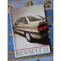 Renault 21, catalogue brochure dépliant