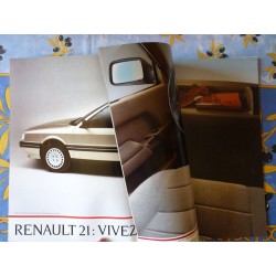 Renault 21, catalogue brochure dépliant