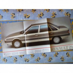 Renault 21, gamme 1986, catalogue brochure dépliant