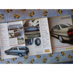 Renault 21 et Nevada, accessoires boutique, catalogue brochure dépliant